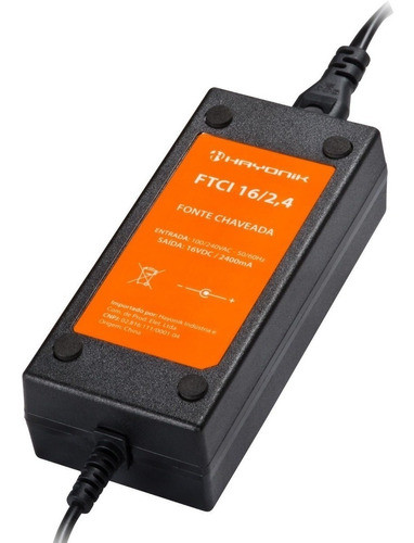 Fonte Para Teclado Ftcl 16 Vdc Hayonik 0