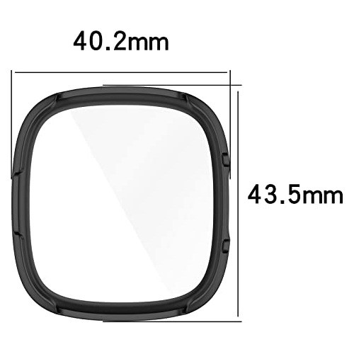Funda Protectora Para Reloj Fitbit Sense 2/versa 4 (negra) 1