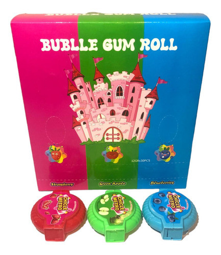 Chicle Buble Gum Roll Importado X30 Uds  Kiosco Cumpleaños 0