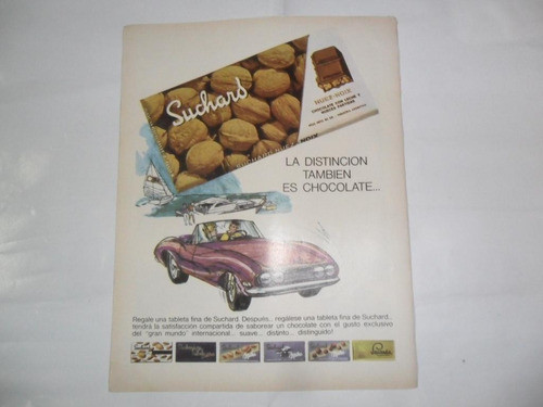 Suchard Chocolate Nuez Noix Envase Golosina Publicidad 1967 0