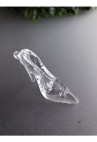 20 Dijes  Zapatitos Cristal De 4.5cm Transparente 15 Años 1