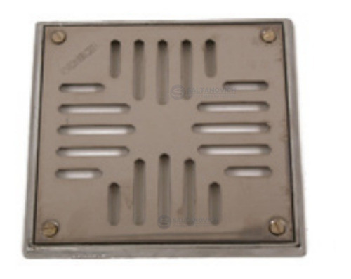 Rejilla Reja Piso Delta C/marco Común 20x20cm Acero Inox 0