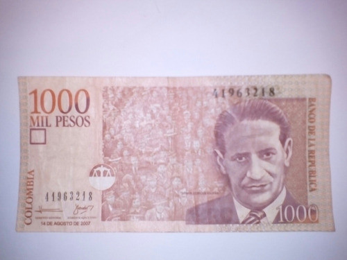 Billete 1000 Pesos República De Colombia 0