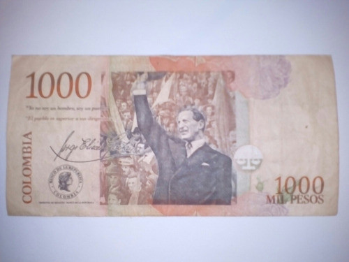 Billete 1000 Pesos República De Colombia 1