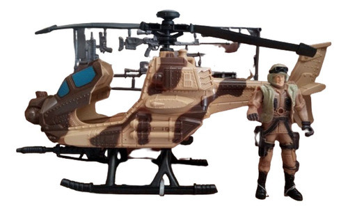 Vehiculo Militar, Helicoptero Soldado Y Set De Armamentos 1
