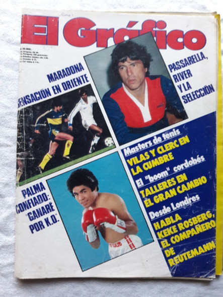 El Grafico N° 3249 Año 1982 - Maradona Passarella Palma 0