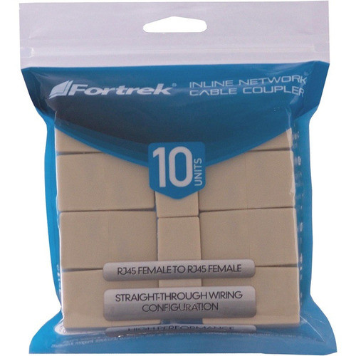 Emenda Rj45 Fêmea Lan 8x8 P/ Cabo De Rede Fortrek-10 Peças 0