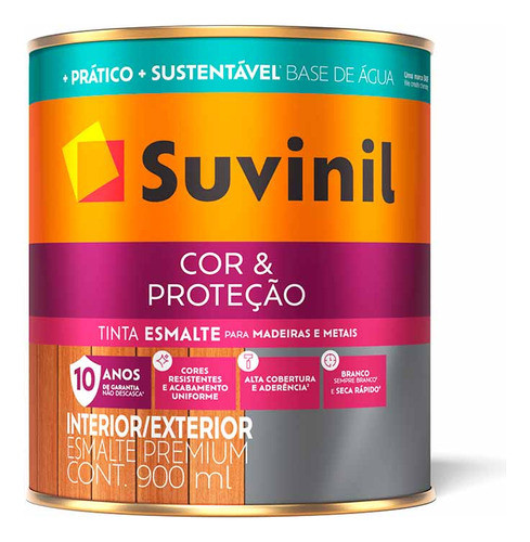 Esmalte Mate Suvinil 0.8l Base Agua Interior Exterior 0