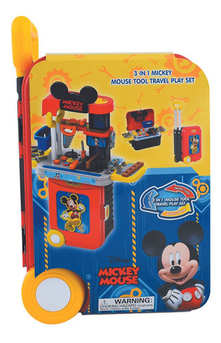 Set Carpintería De Viaje 3 En 1 Mickey Mouse Disney 0