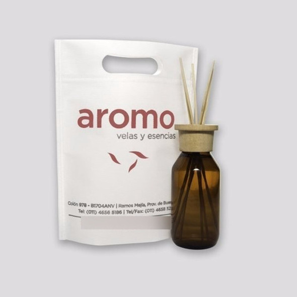 Aromatizador . Difusor Vidrio Con Tapa De Madera 250ml 1