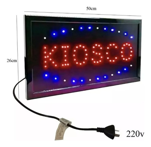 Cartel Kiosco Led Colores Luminoso Publicidad 220v 1