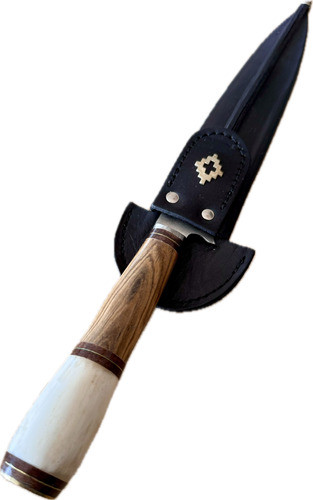 Cuchillo Parrillero Artesanal Dagger Combinado Madera Hueso 0