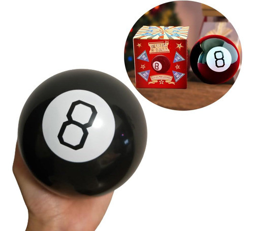 Bola De Fortuna Mystic Retro Negro Para Decidir Divertido 1