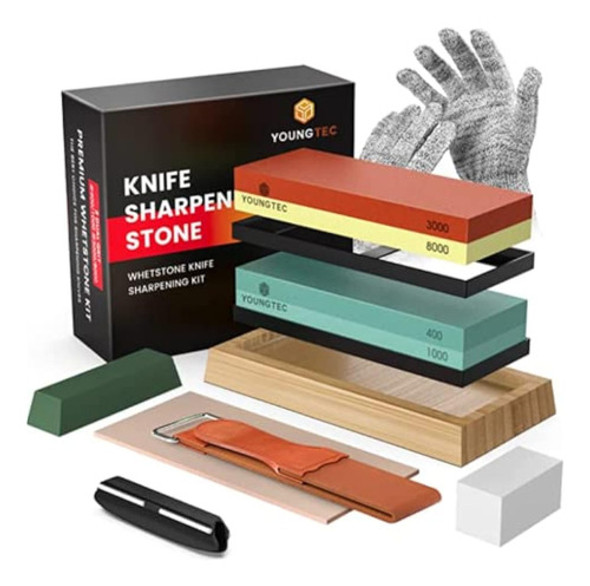 Kit Profesional De Piedra De Afilar Cuchillos 0
