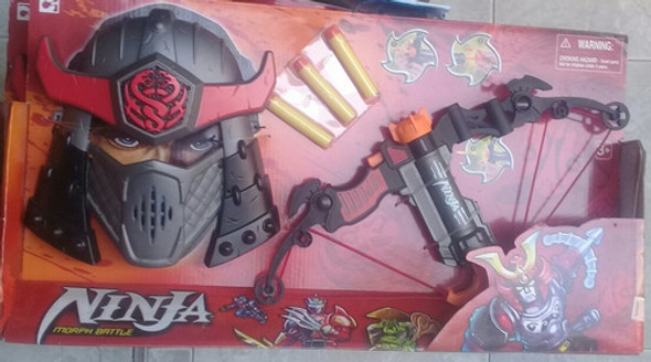 Juego Lanzador Arma Ninja Con Máscara 0