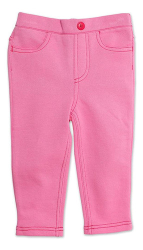Zutano Baby Girls' Terry Matchstick Jean, Hot Pink, 18 Meses 0