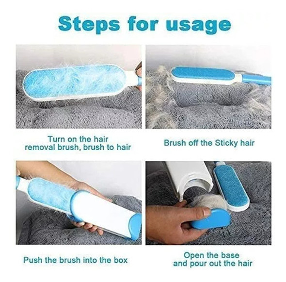 Cepillo Removedor Pelos Perro Gato Con Base + Cepillo Extra 1