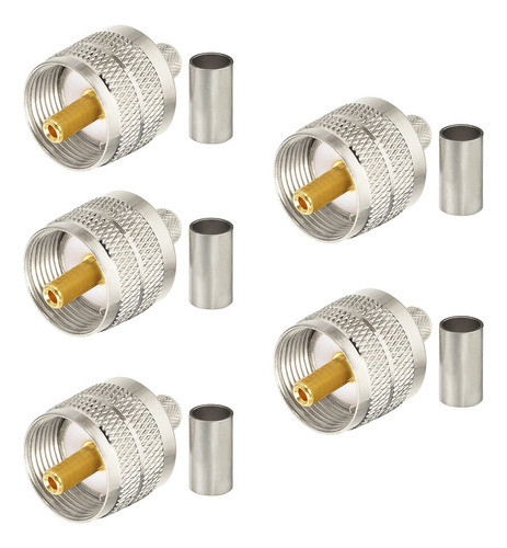 Superbat Conectores Pl259 Pl259 Uhf Macho Soldadura Conector 0