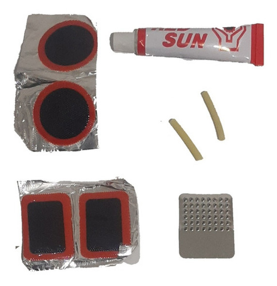 Parches Y Solución Kit Reparar Cámaras Bicicleta Importado 0