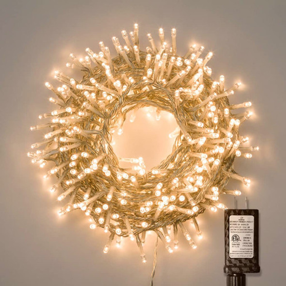 Gresonic Cadena De Luces Led De 99 Pies, 300 Luces Led Para 0