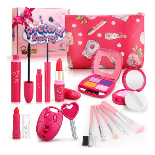Kit De Maquiagem Fingido Woumserta Para Meninas De 3 A 5 A 6 0