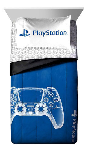 Juego De Cama De Tamaño Completo Playstation X-ray Gamer De 1