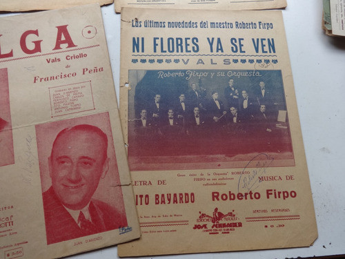 Partitura Tango Antiguo Irusta Firpo Ranchera Vals Musica 1