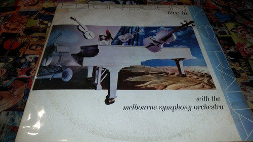 Elton John Live In Australia Melbourne Symphony Lp Doble 87 0