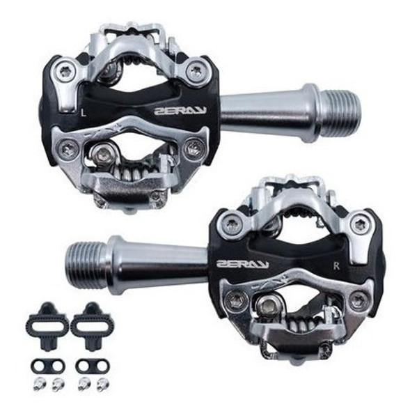 Pedales Automáticos Ciclismo Zeray Zp-108s Mtb + Calas 1