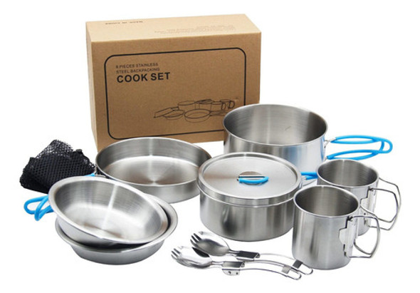 Kit De Utensilios De Cocina De Acero Inoxidable Para Campin. 0