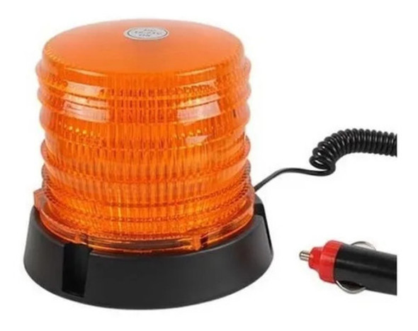 Baliza 48 Led Ambar 12 V 24 Volt Base Magnética 4 Luces 0