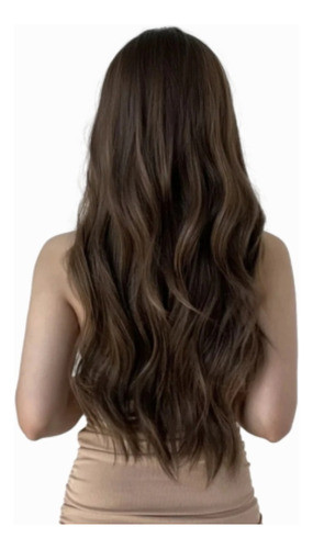 Peluca Lace Front Castaña Clara Con Ondas Tipo Cosplay 1