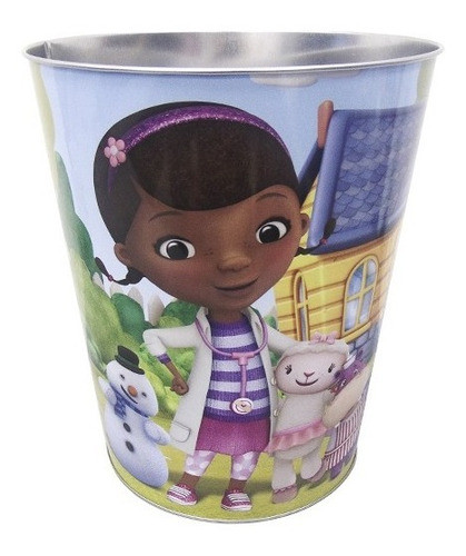 Papelera De Metal Doctora Juguetes Disney Oficial 0