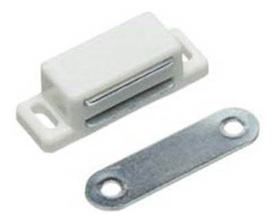 Reten Magnético Simple Plástico Para Puerta De Mueble 1