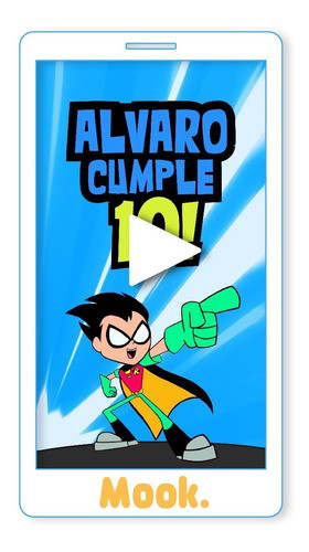 Teen Titans Go! Invitación Animada En Video Digital 0