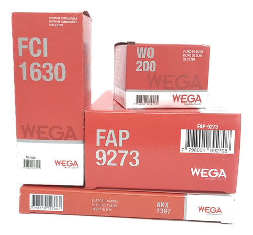 Kit De Filtros Wega Renault Duster 1.6 16v 2011 En Msp 0