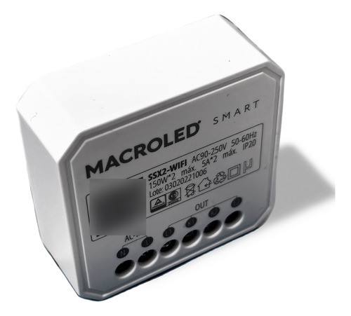 Interruptor Macroled Smart Switch-wifi 250w 5a Por Canal 1