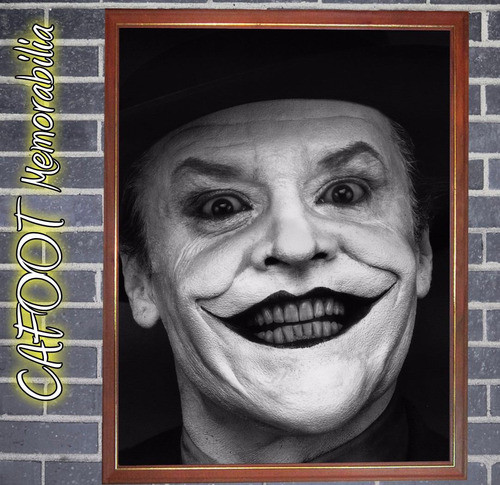 Jack Nicholson Guasón Joker Batman Poster Enmarcado P Colgar 0