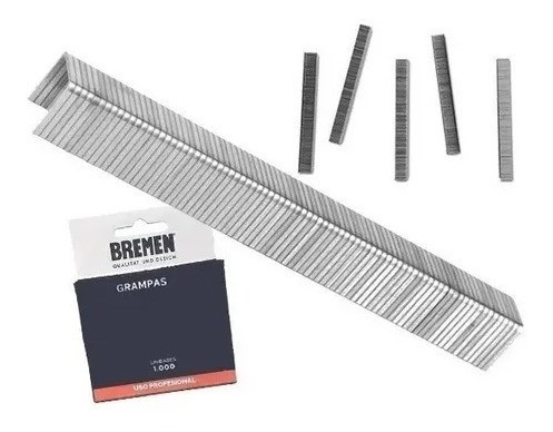 Grampas  6mm X 1000 Un Para Engrampadora Bremen 1