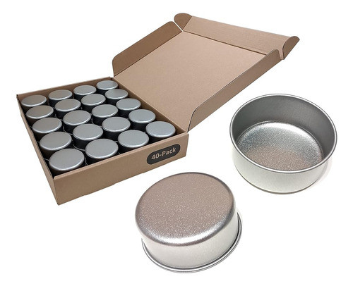 Tazas Vacías Para Velas De Té De Acero Cubic Ape, Latas De M 0