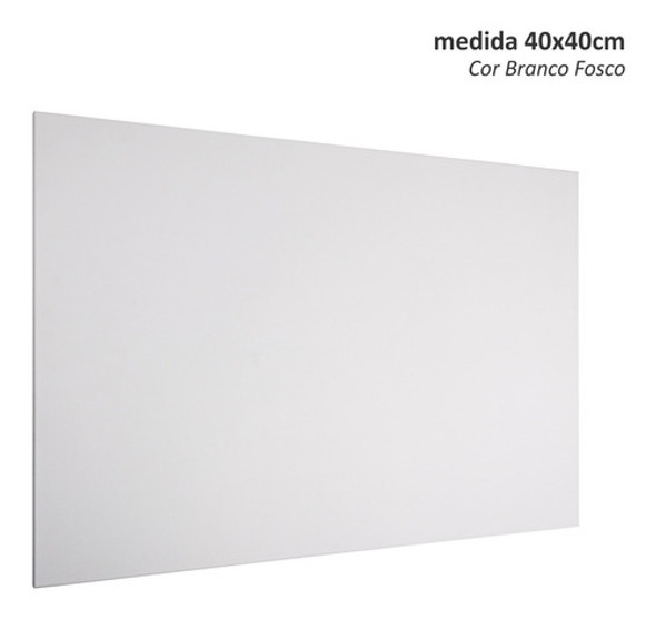 Mural Quadro Magnético 40x40cm - Branco Fosco + 10 Ímas 1