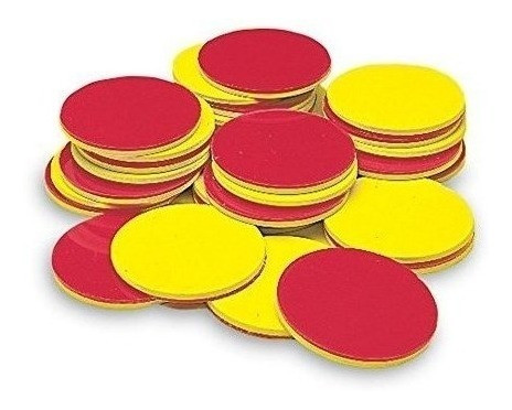 Hand2mind - Contadores De Espuma De Dos Colores Para Niños D 1