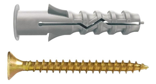 Tarugo Taco Cpsa N° 8 Con Tope + Tornillo Fix X 500 U 0