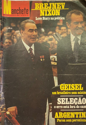2 Revistas Manchete,  1973 Y 1986, Caetano Veloso, Nixon Ex5 0