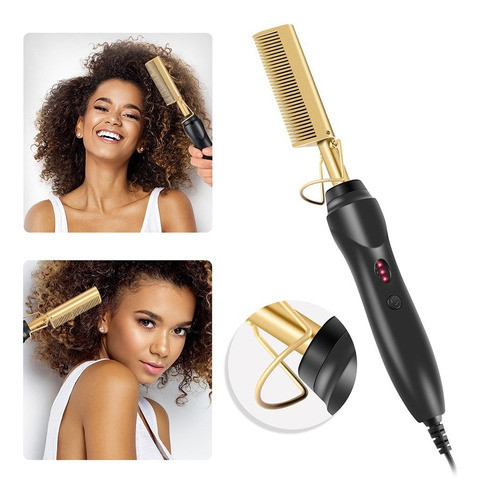 Pente De Alisador De Ferro Elétrico De Pente Quente 0