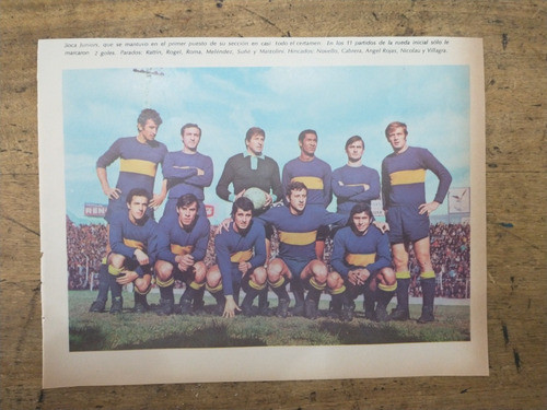 Recorte Boca Juniors Equipo Metropolitano 69 Rattin Rogel 0