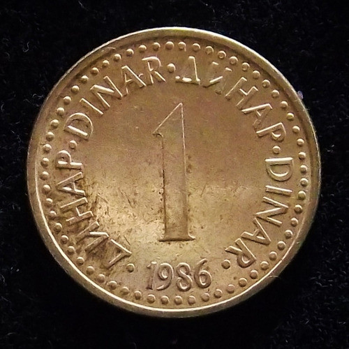 Yugoslavia 1 Dinar 1986 Excelente Km 87 0