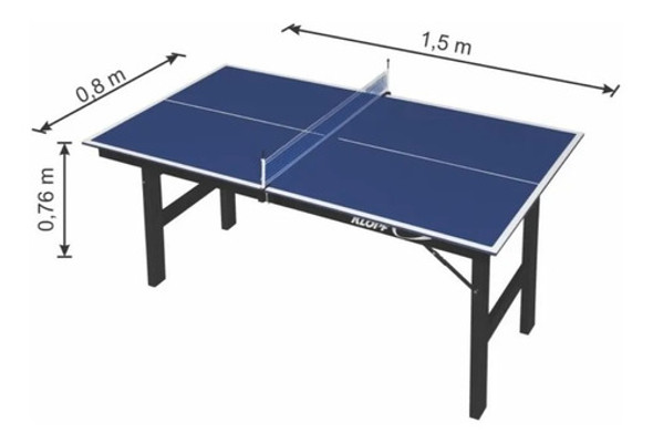 Mini Mesa Jogo De Ping Pong Juvenil C/ Rede Klopf 1003 1
