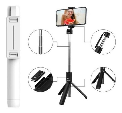 Tripé Bastão Pau De Selfie Celular C/ Controle Bluetooh P50 1