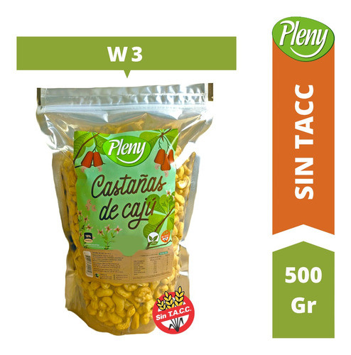 Castañas De Cajú X 500 Gr - Libre De Gluten Sin Tacc 0
